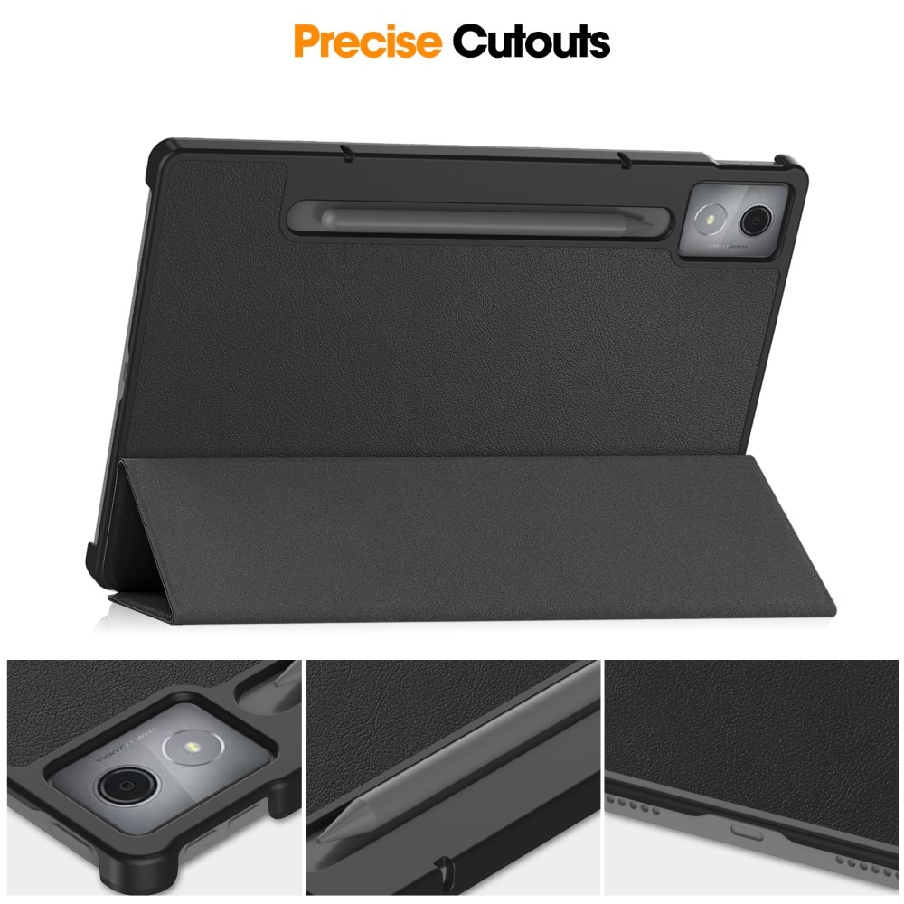 Kotelo Tri-fold Lenovo Idea Tab Pro Musta