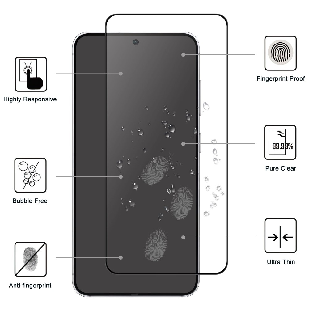 Näytön Panssarilasi 0.3mm Samsung Galaxy S25 Edge musta