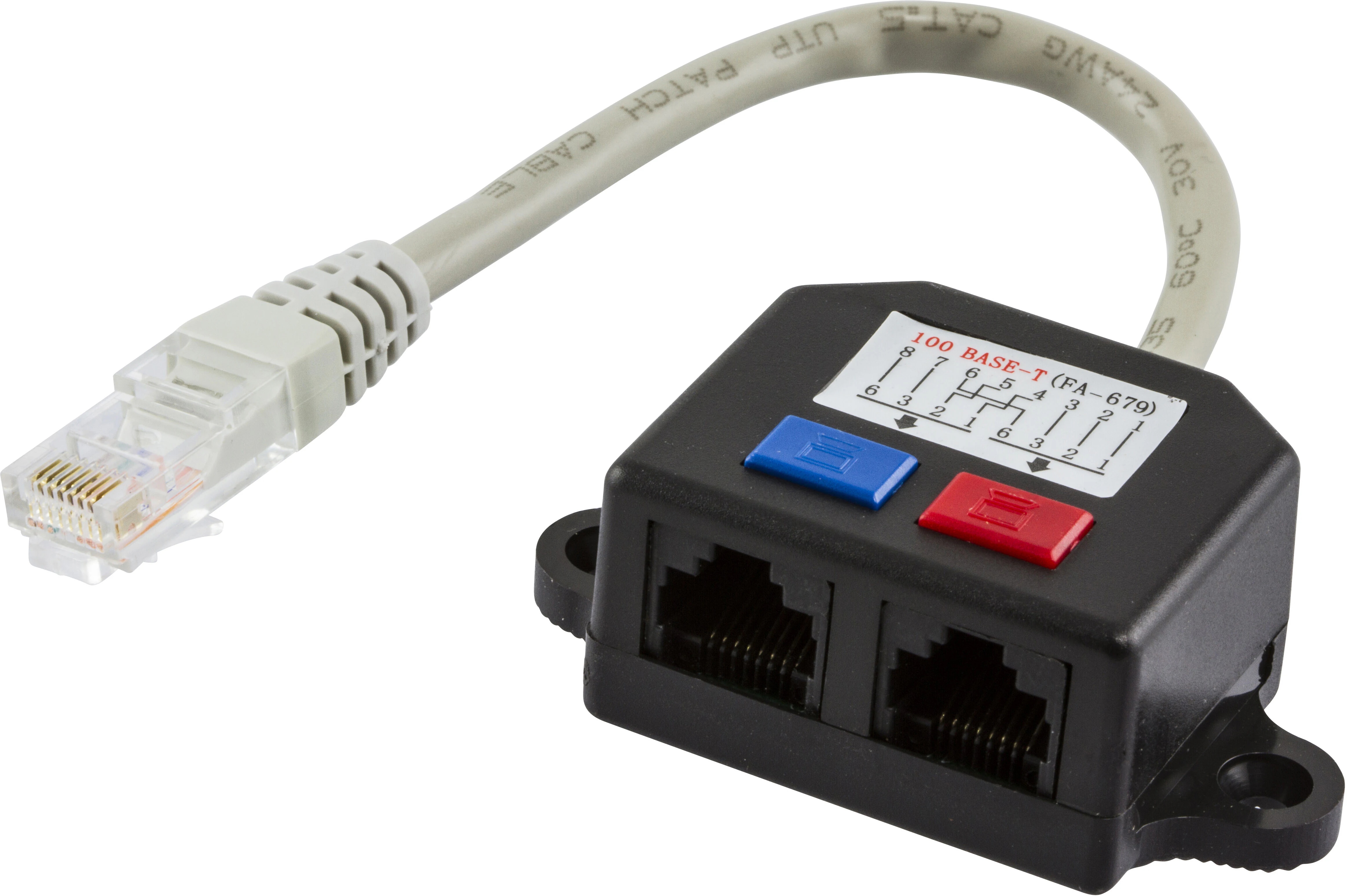 RJ45 Y-kaapeli Ethernet