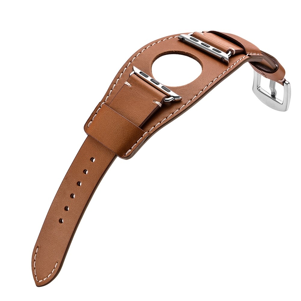 Brett Nahkaranneke Apple Watch Ultra 49mm ruskea