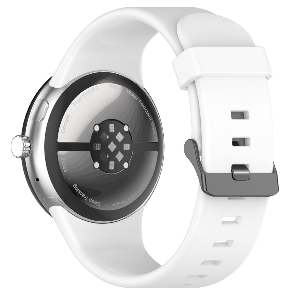 Silikoniranneke Google Pixel Watch 3 XL 45mm valkoinen