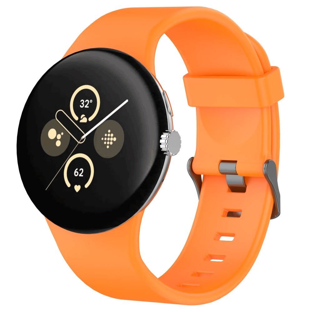 Silikoniranneke Google Pixel Watch 3 XL 45mm oranssi