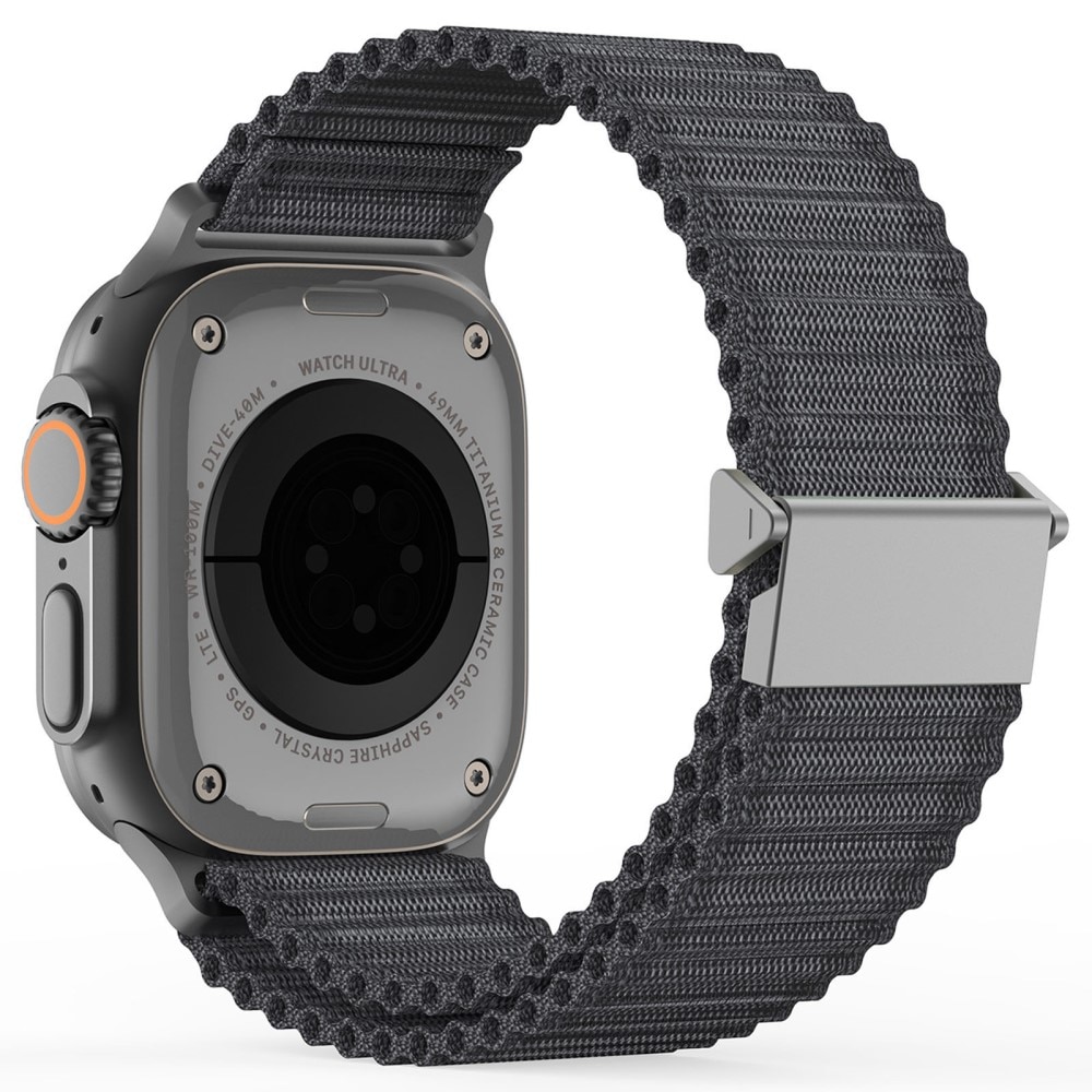 Active Nylon Ranneke Apple Watch SE 44mm harmaa