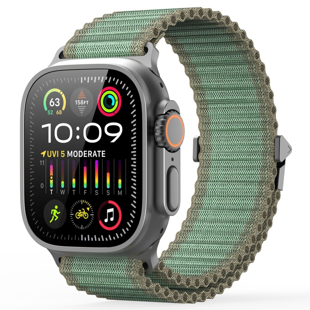 Active Nylon Ranneke Apple Watch Series 8 45mm vihreä