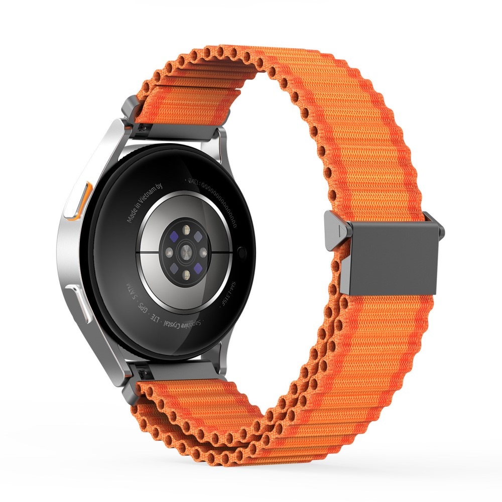 Active Nylon Ranneke Samsung Galaxy Watch 7 44mm oranssi