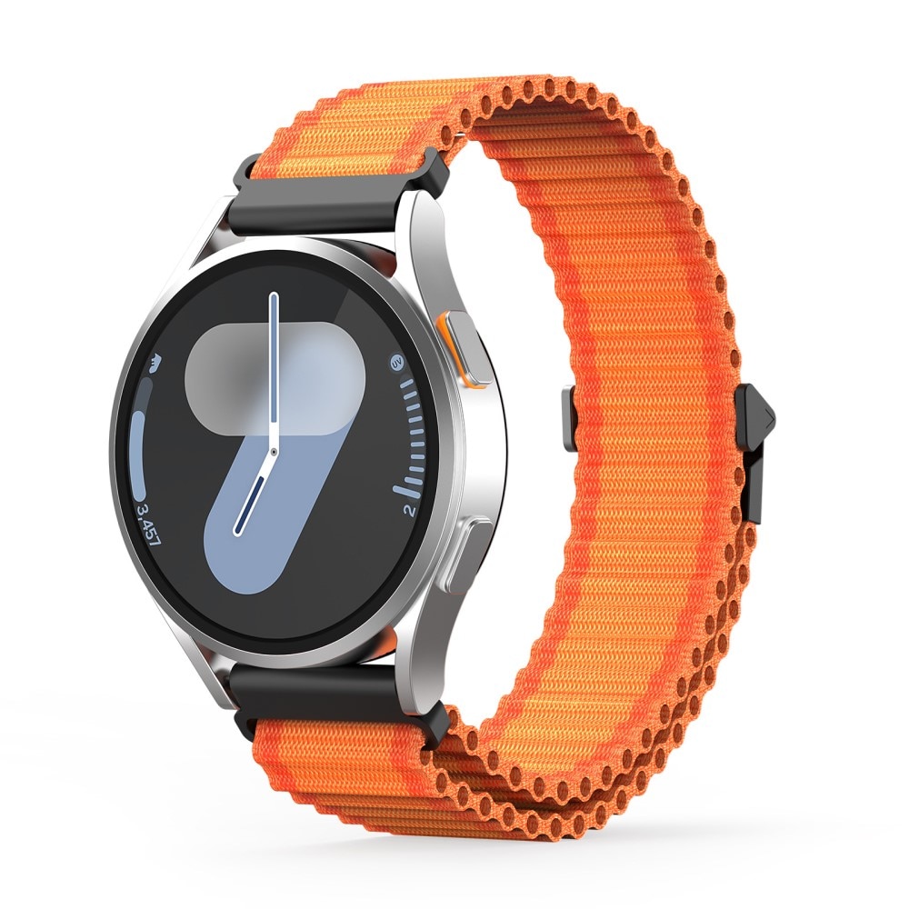 Active Nylon Ranneke Samsung Galaxy Watch 7 44mm Oranssi