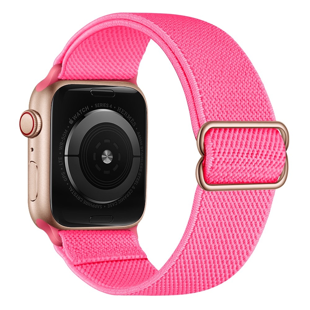 Nailonranneke Apple Watch 45mm Series 7 fuksia