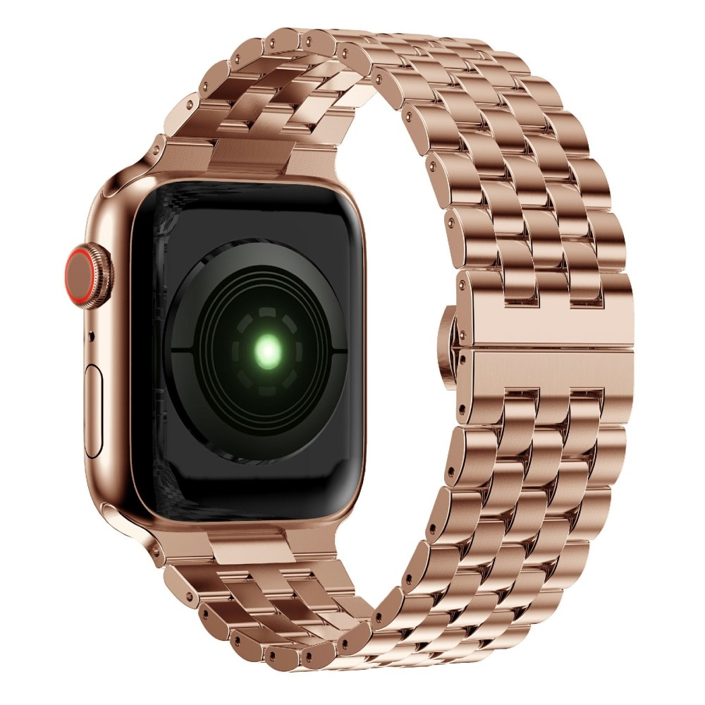 Business Metalliranneke Apple Watch SE 44mm ruusukulta