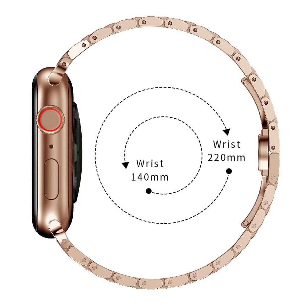 Business Metalliranneke Apple Watch 45mm Series 7 ruusukulta