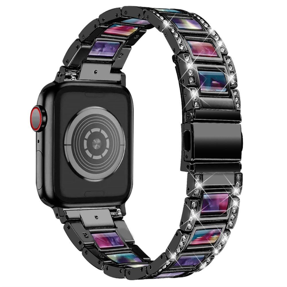 Diamond Bracelet Apple Watch 44mm Black Space