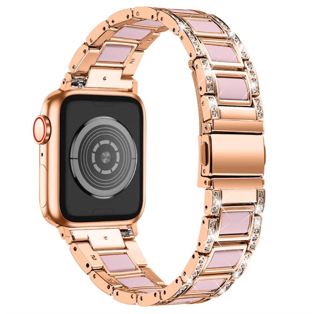 Diamond Bracelet Apple Watch 45mm Series 7 Rosegold Rose