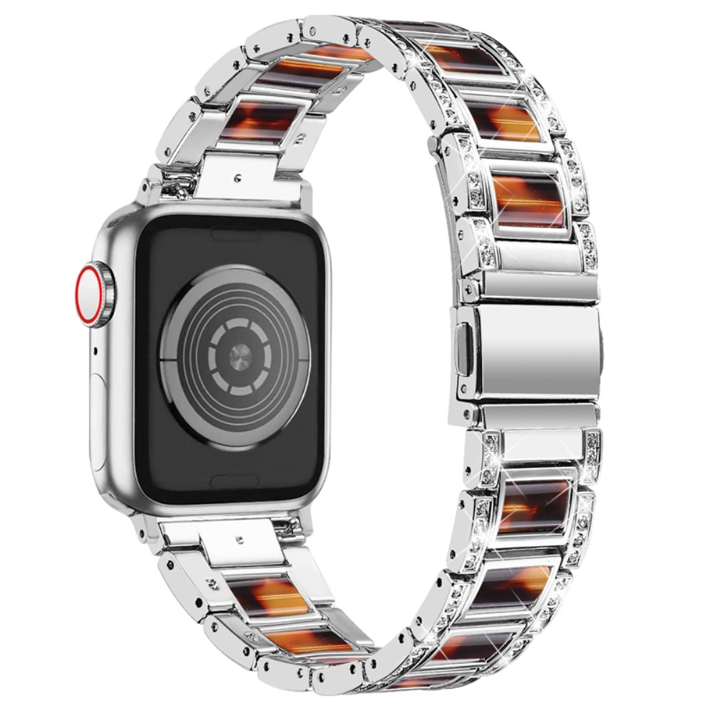 Diamond Bracelet Apple Watch SE 40mm Silver Coffee