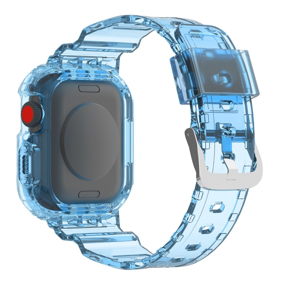 Apple Watch 45mm Series 9 Crystal Kuori + Ranneke sininen