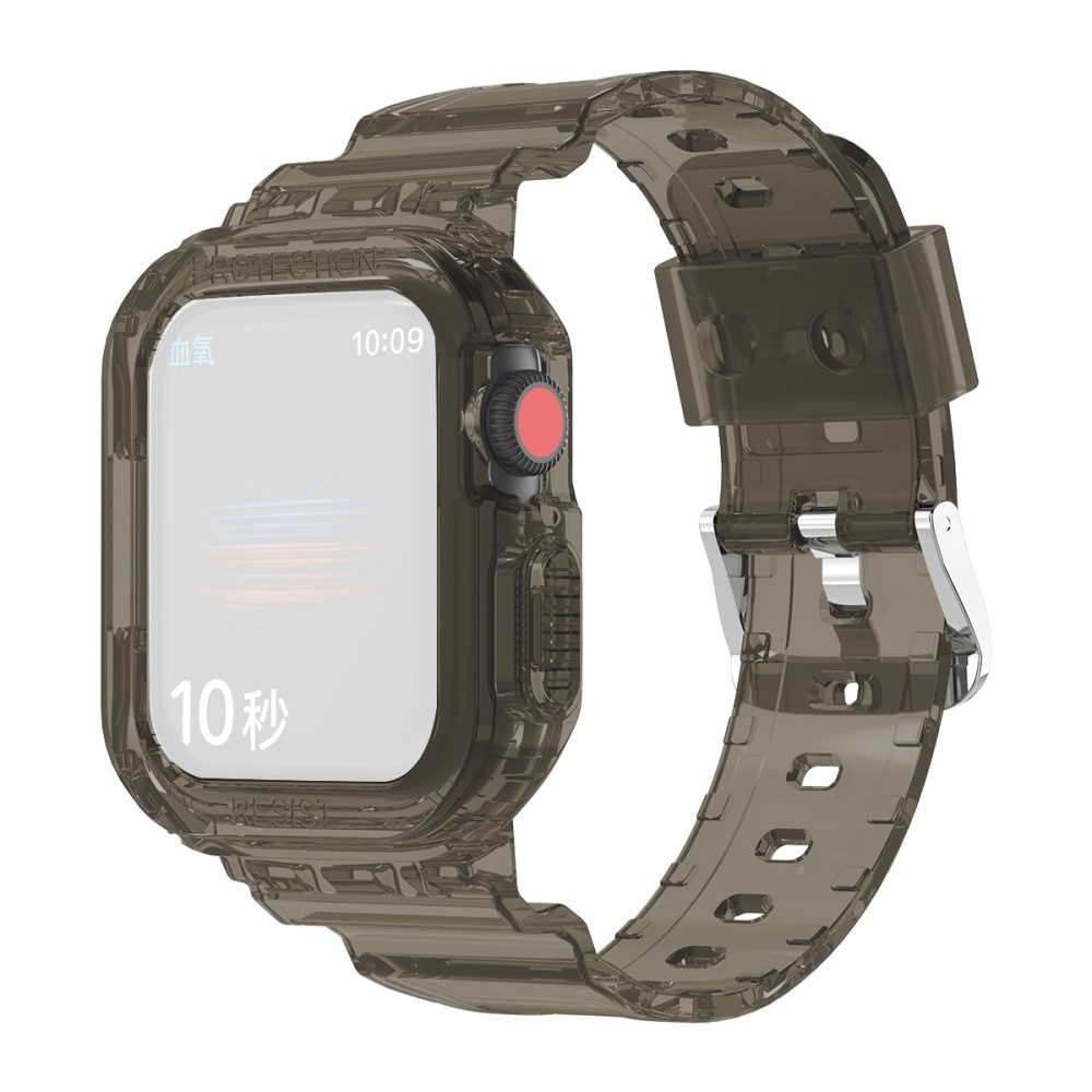 Apple Watch 41mm Series 9 Crystal Kuori + Ranneke harmaa