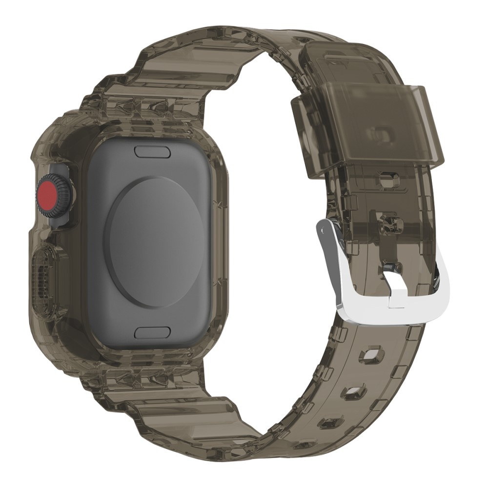 Apple Watch 41mm Series 9 Crystal Kuori + Ranneke harmaa