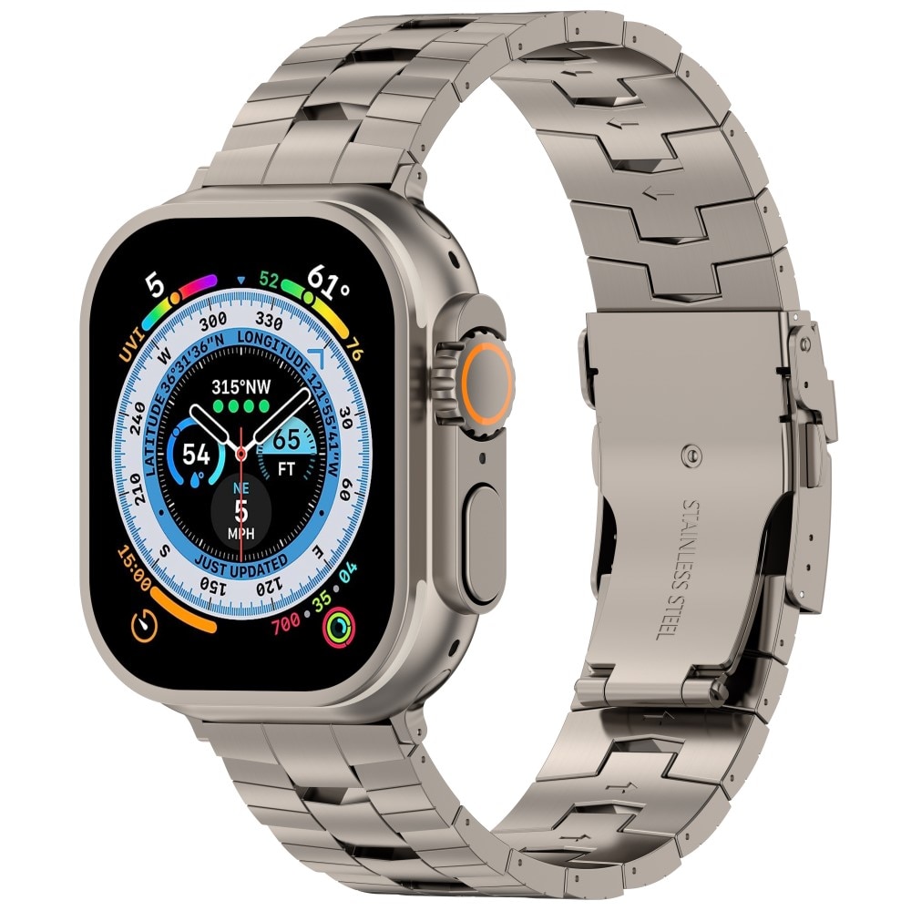 Race Titaaninen rannekoru Apple Watch Series 10 42mm harmaa