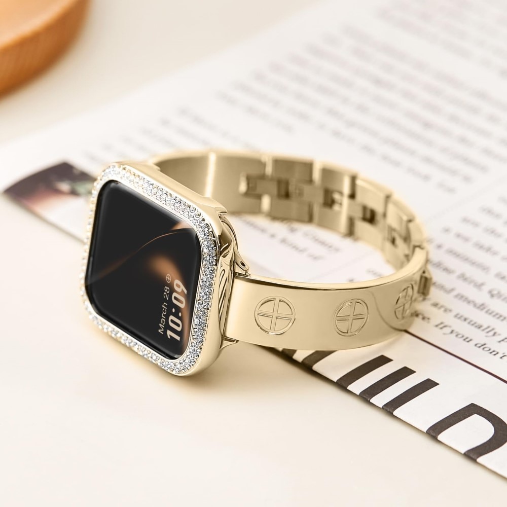 Bangle Cross Bracelet Apple Watch Series 10 42mm ruusukulta