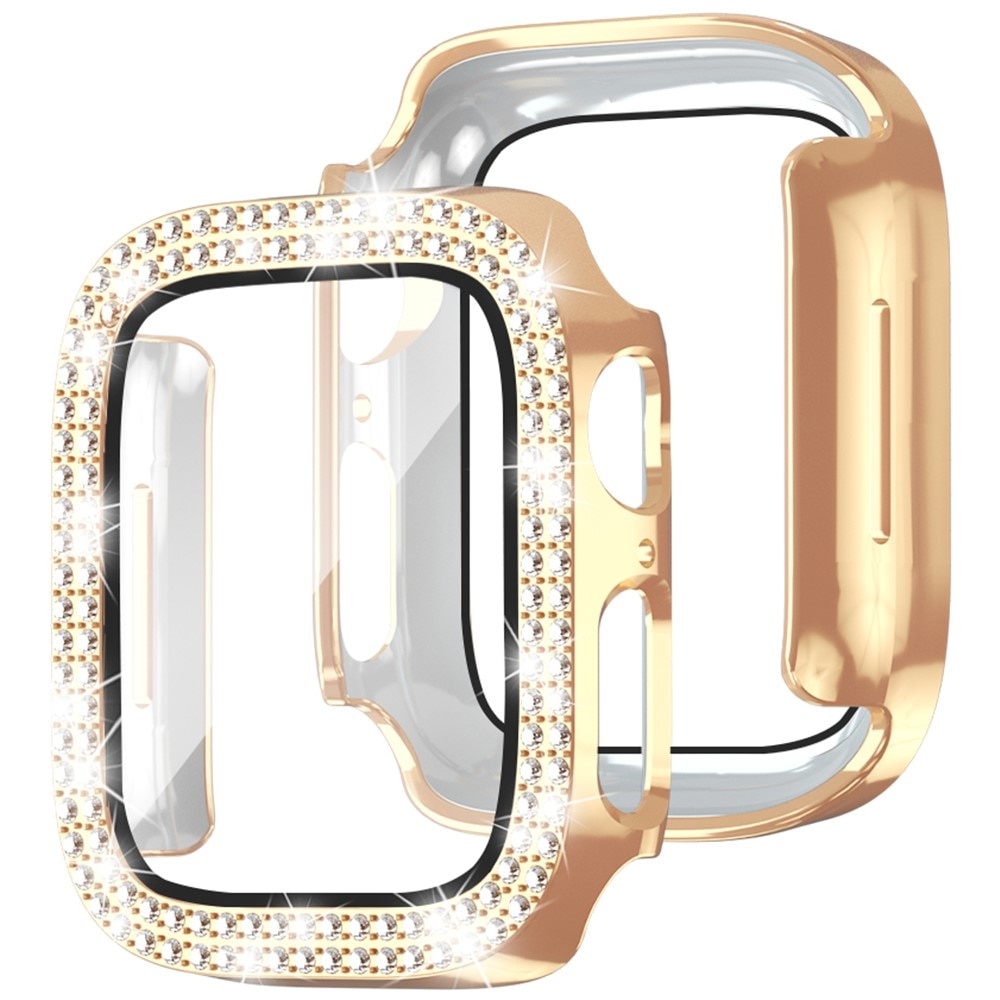 Full Cover Case Rhinestone Apple Watch SE 44mm ruusukulta