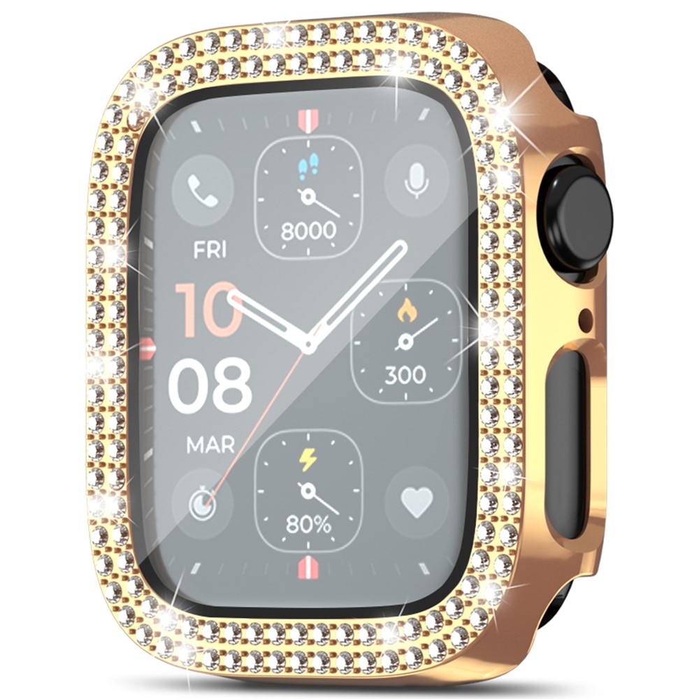 Full Cover Case Rhinestone Apple Watch Series 4-6 44mm ruusukulta