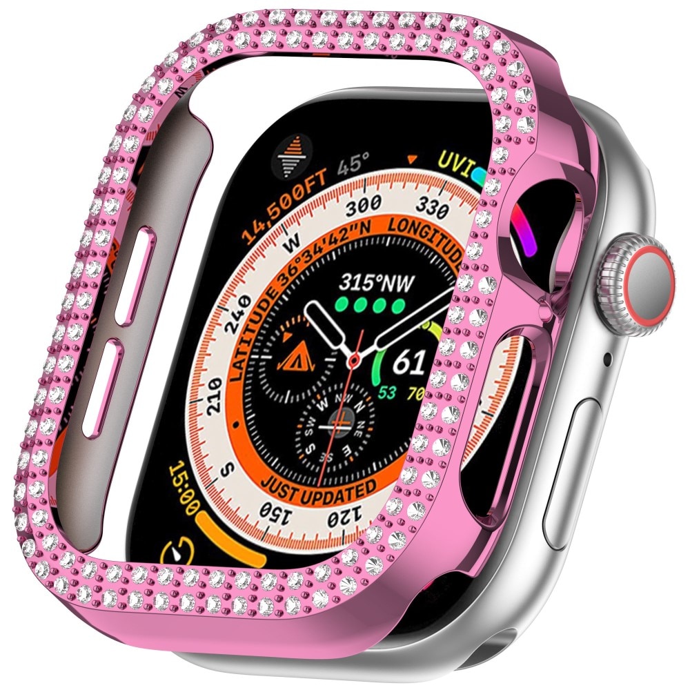 Apple Watch Series 10 42mm Rhinestone Kuoret vaaleanpunainen