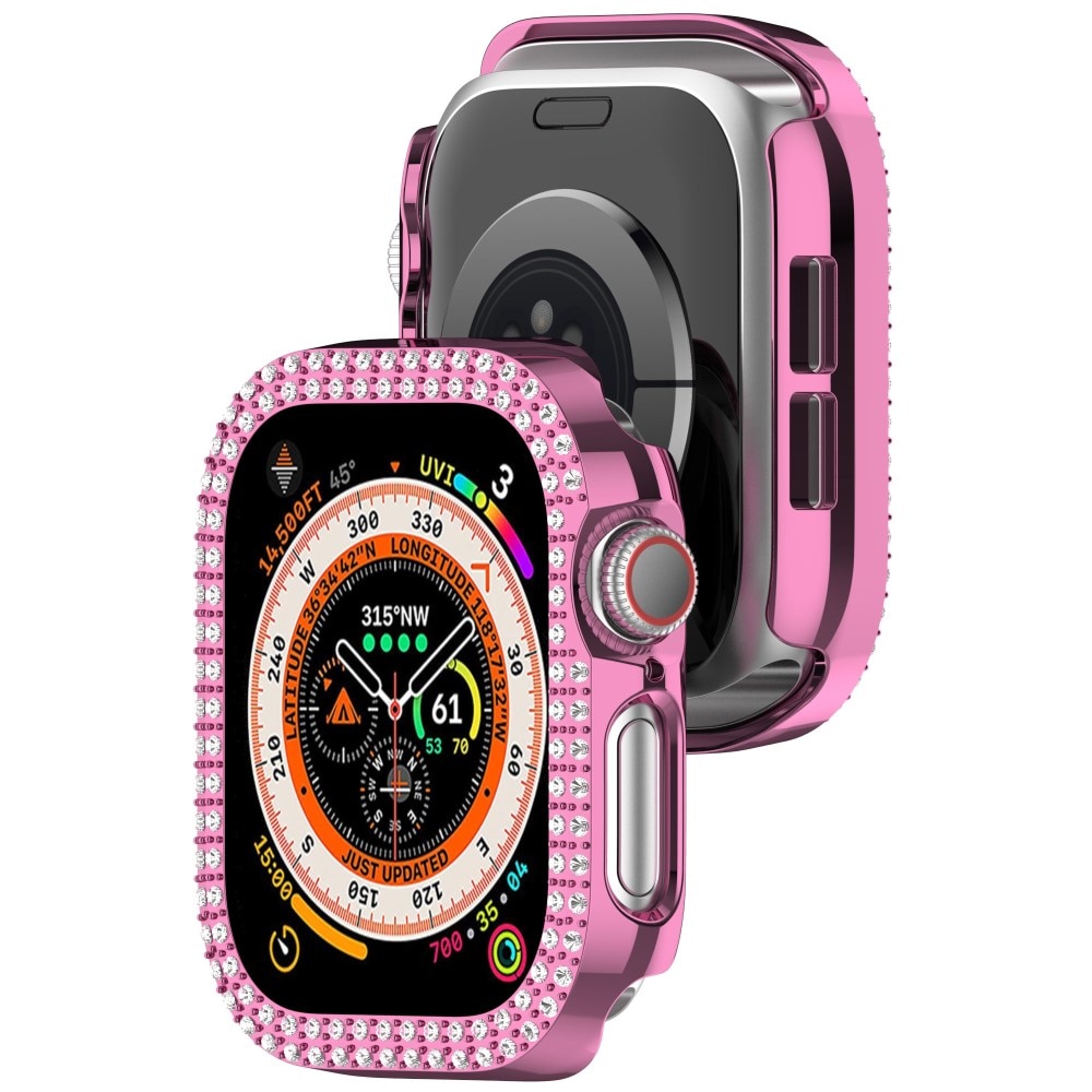 Apple Watch Series 10 42mm Rhinestone Kuoret vaaleanpunainen