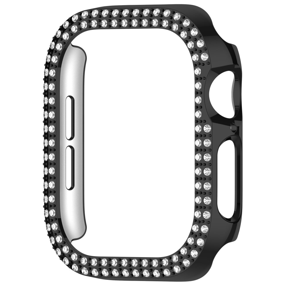 Apple Watch Series 10 42mm Rhinestone Kuoret musta