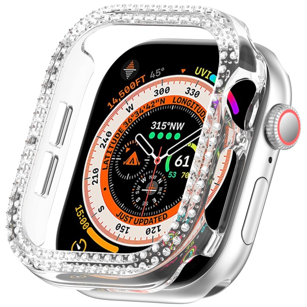 Apple Watch Series 10 42mm Rhinestone Kuoret läpinäkyvä