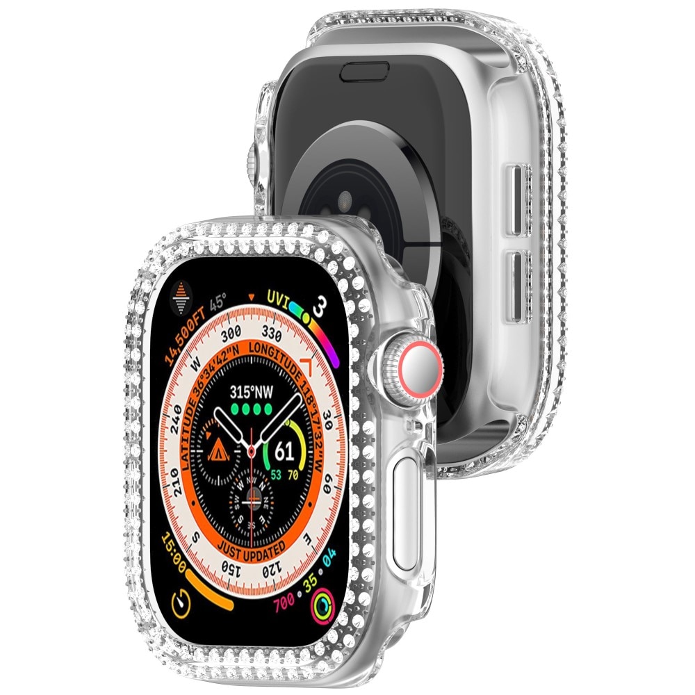 Apple Watch Series 10 42mm Rhinestone Kuoret läpinäkyvä