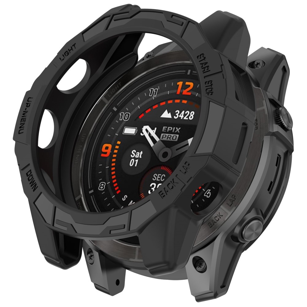 TPU Kuori Garmin Fenix E 47mm musta