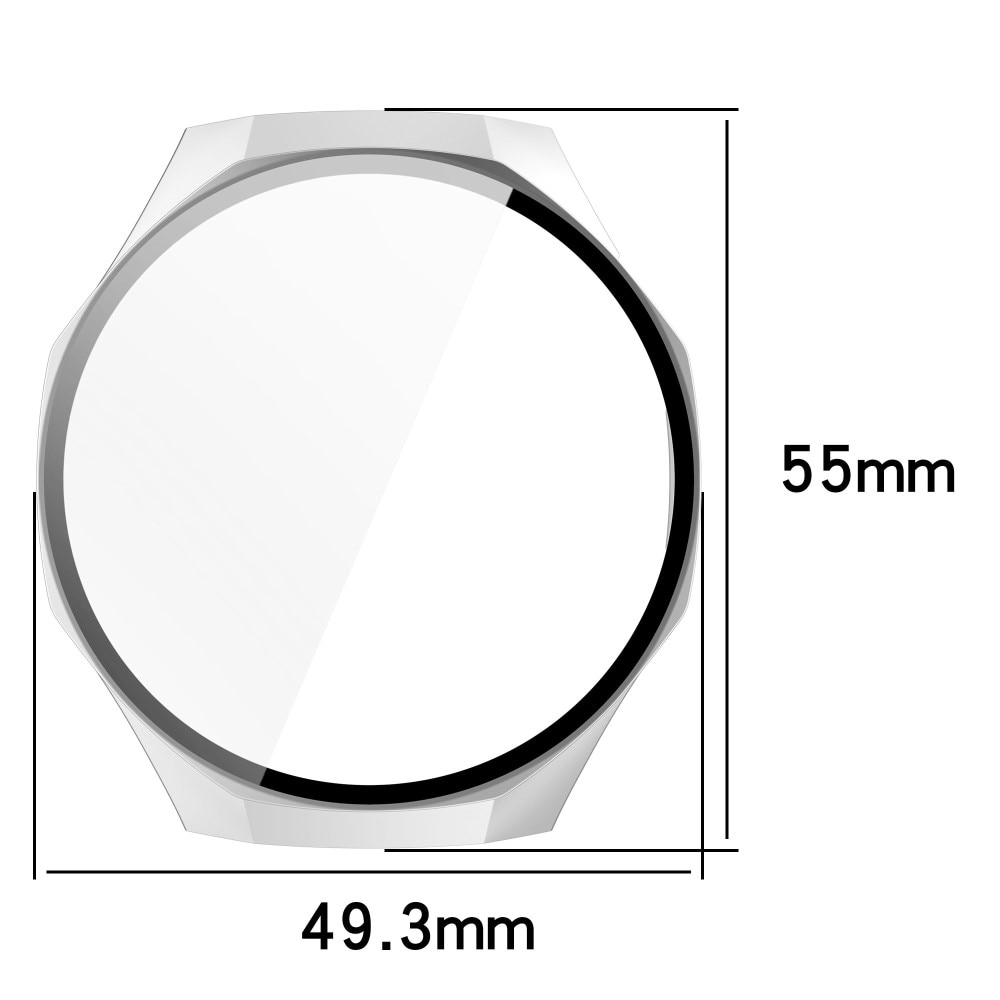 Full Cover Case Huawei Watch GT 5 Pro 46mm läpinäkyvä