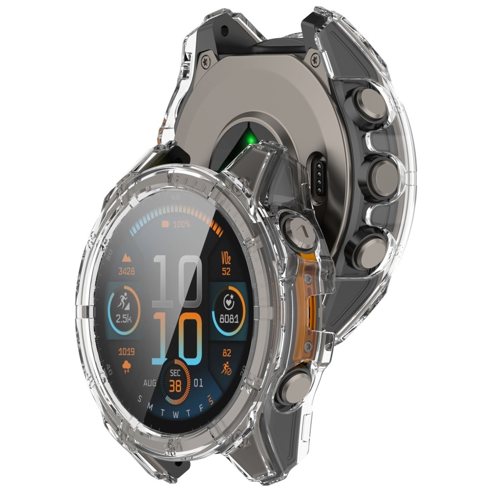 Full Cover Case Garmin Fenix 8 43mm läpinäkyvä