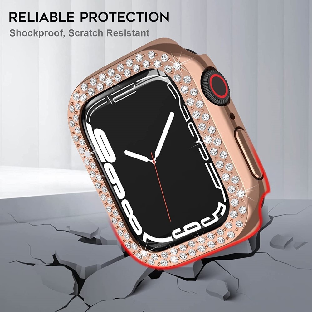 Apple Watch 45mm Series 8 Rhinestone Kuoret ruusukulta