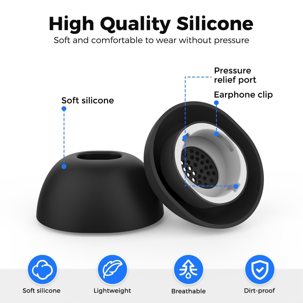 Ear Tips (3-pack) Samsung Galaxy Buds 3 Pro musta