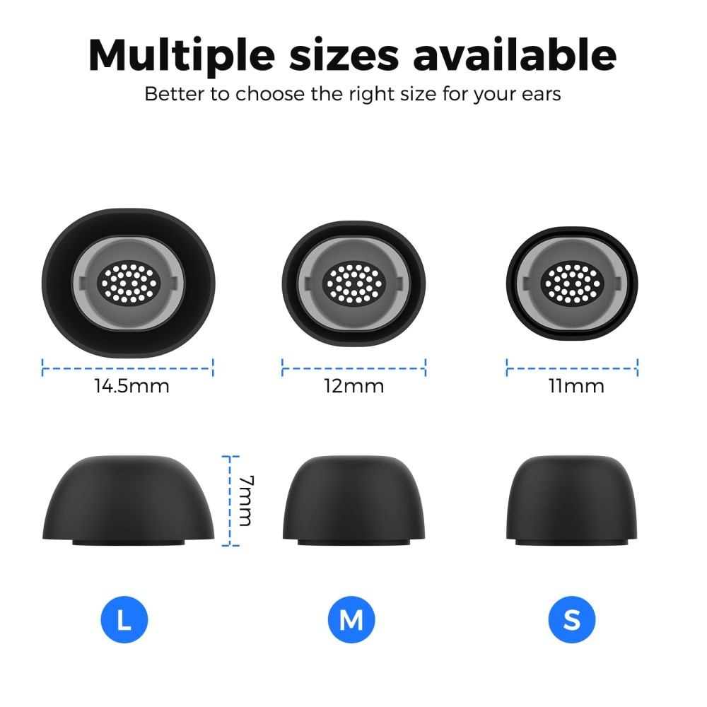 Ear Tips (3-pack) Samsung Galaxy Buds 3 Pro musta