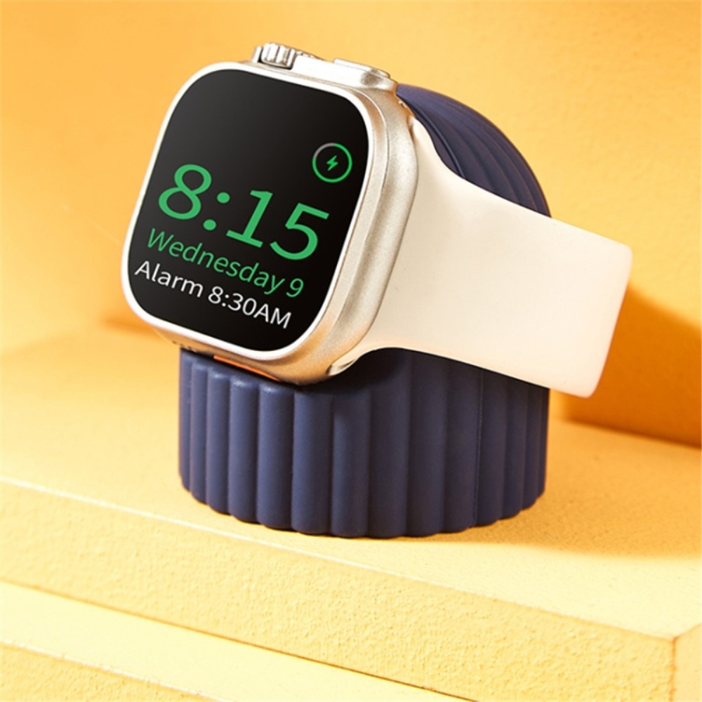 Uurteinen latausteline Apple Watch valkoinen