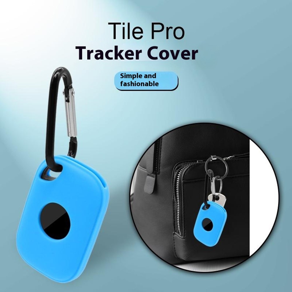 Tile Pro (2024) Silicone Keychain Case musta