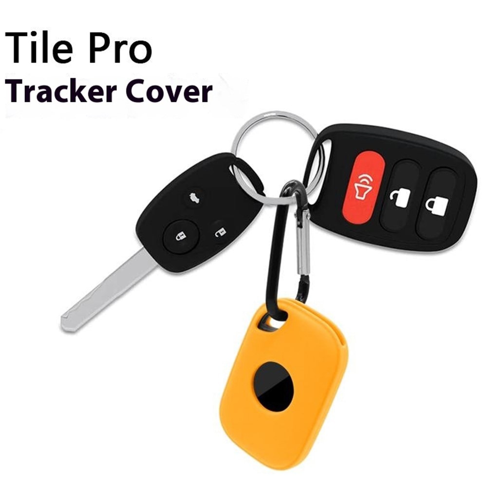 Tile Pro (2024) Silicone Keychain Case musta