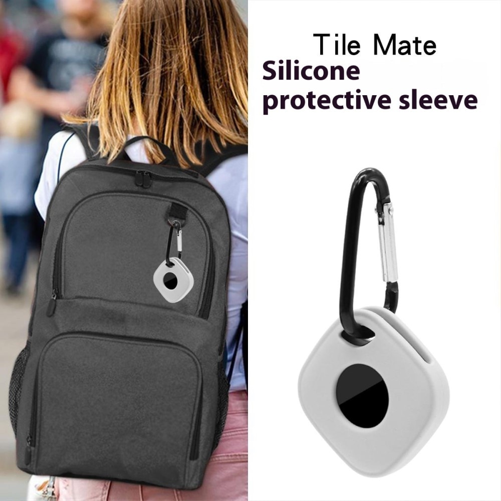 Tile Mate (2024) Silicone Keychain Case musta