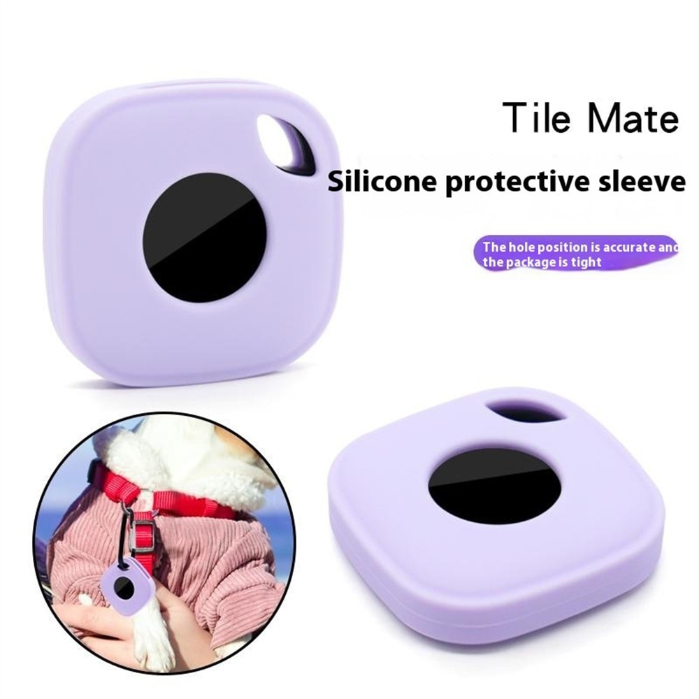 Tile Mate (2024) Silicone Keychain Case musta