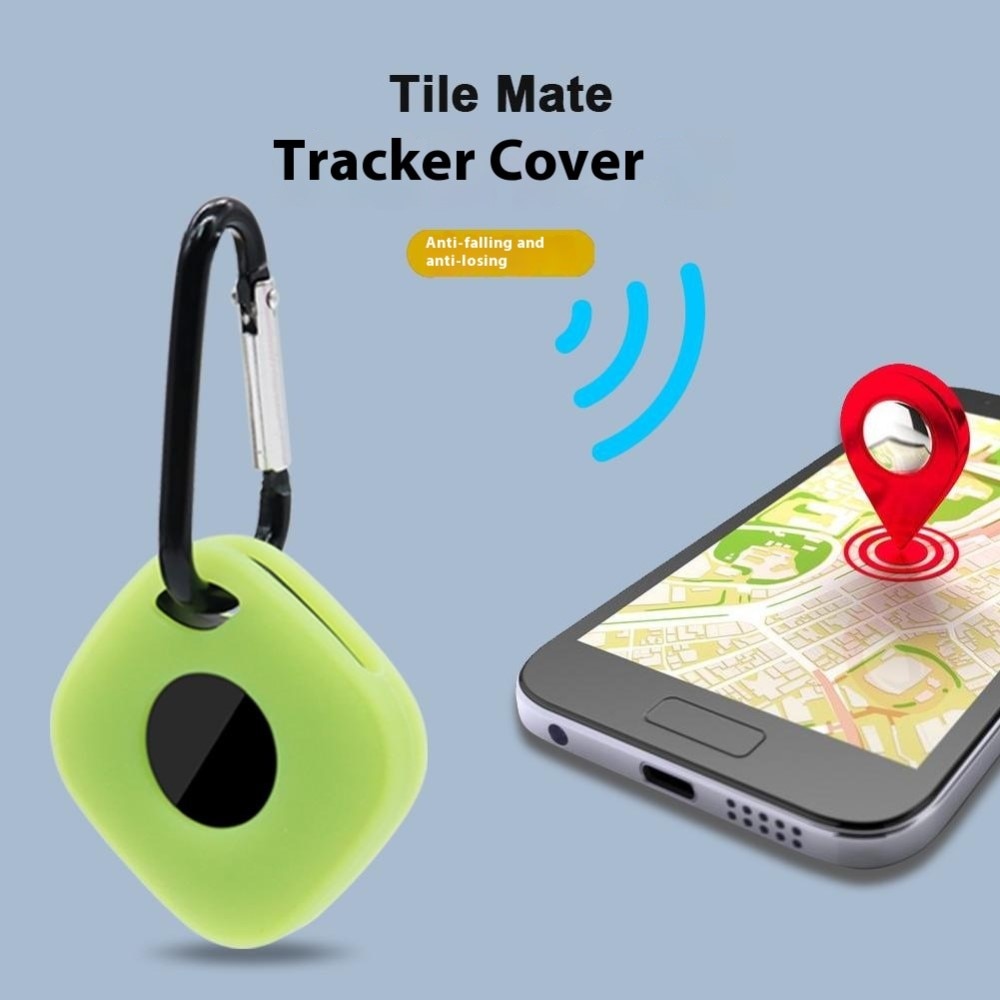 Tile Mate (2024) Silicone Keychain Case musta