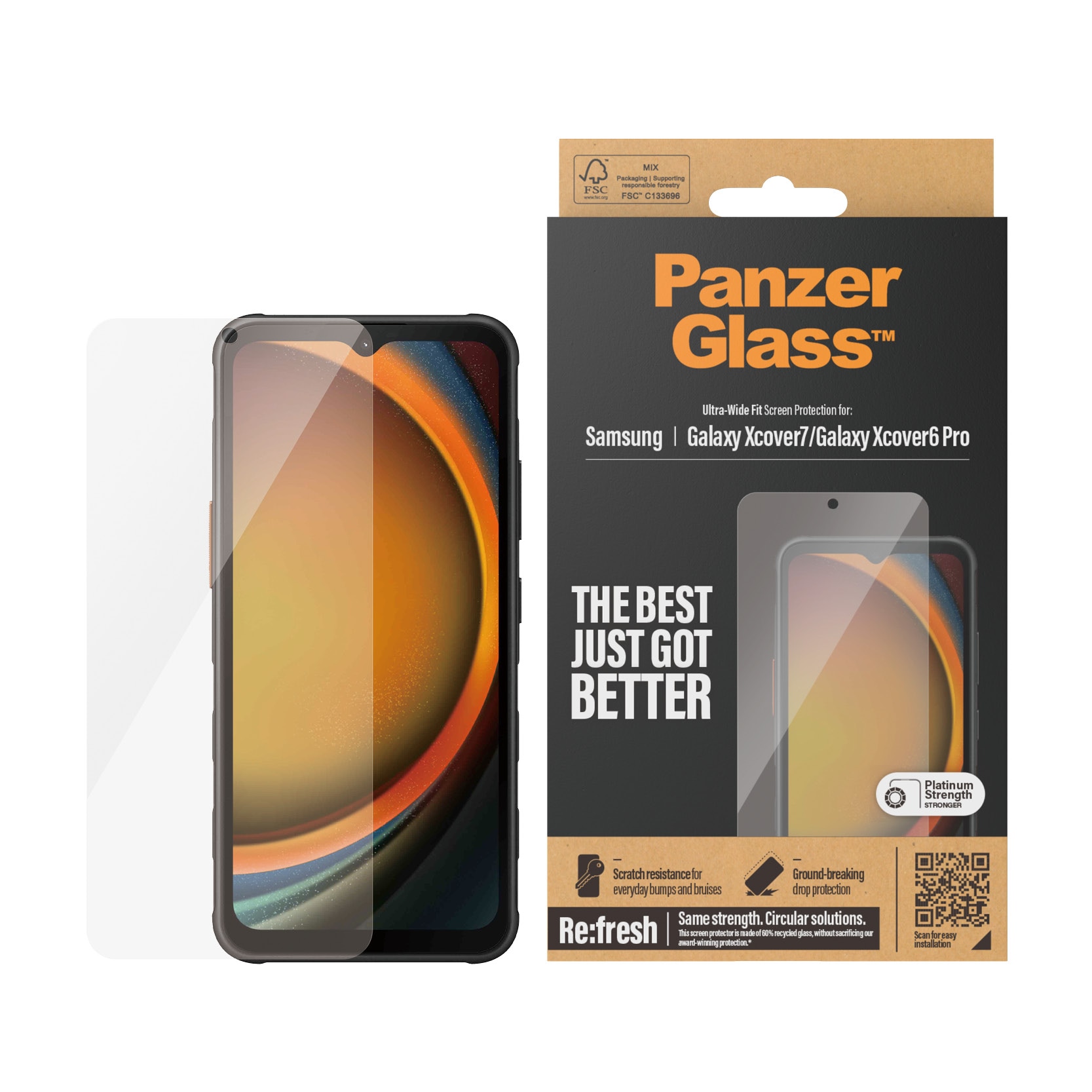 Samsung Galaxy Xcover 6 Pro Screen Protector Ultra Wide Fit