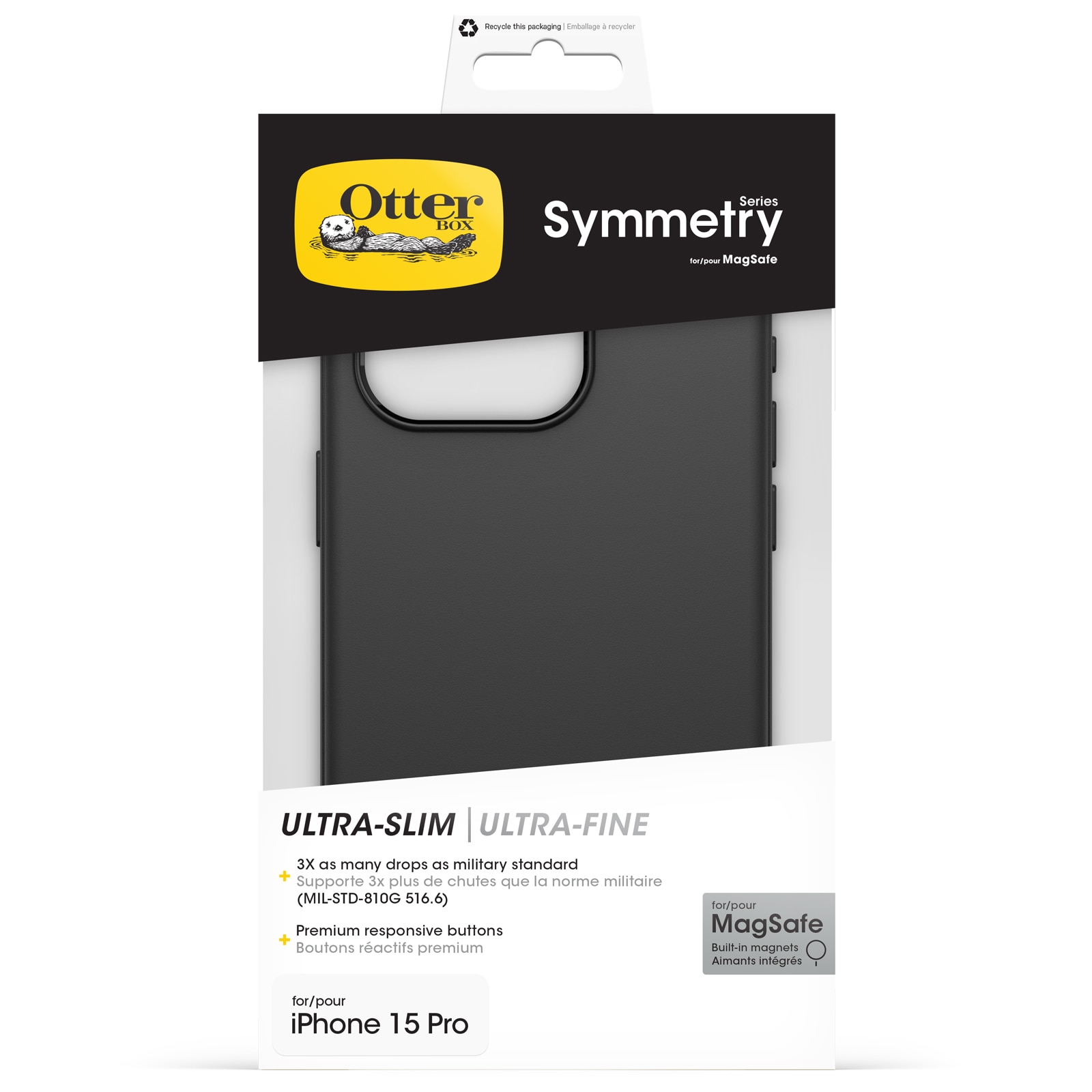 Symmetry Plus MagSafe Kuori iPhone 15 Pro Black