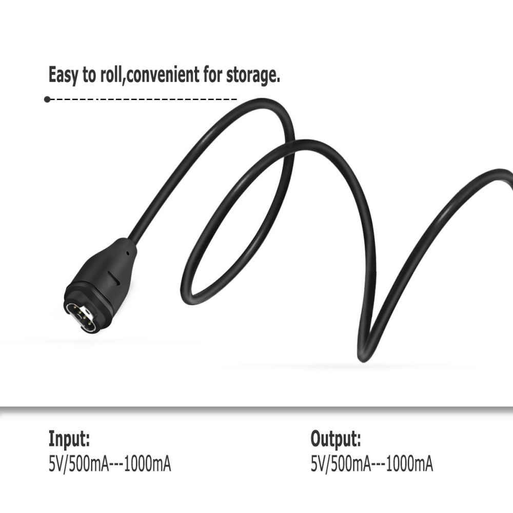 Garmin Fenix 8 51mm latauskaapeli 1m Musta