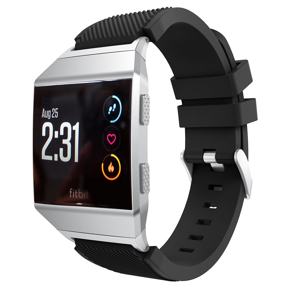 Silikoniranneke Fitbit Ionic Musta