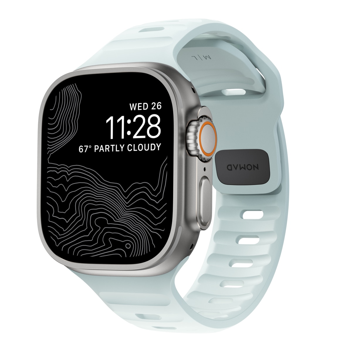 Apple Watch Series 9 45mm Sport Band Icy Blue Glow - Limited edition