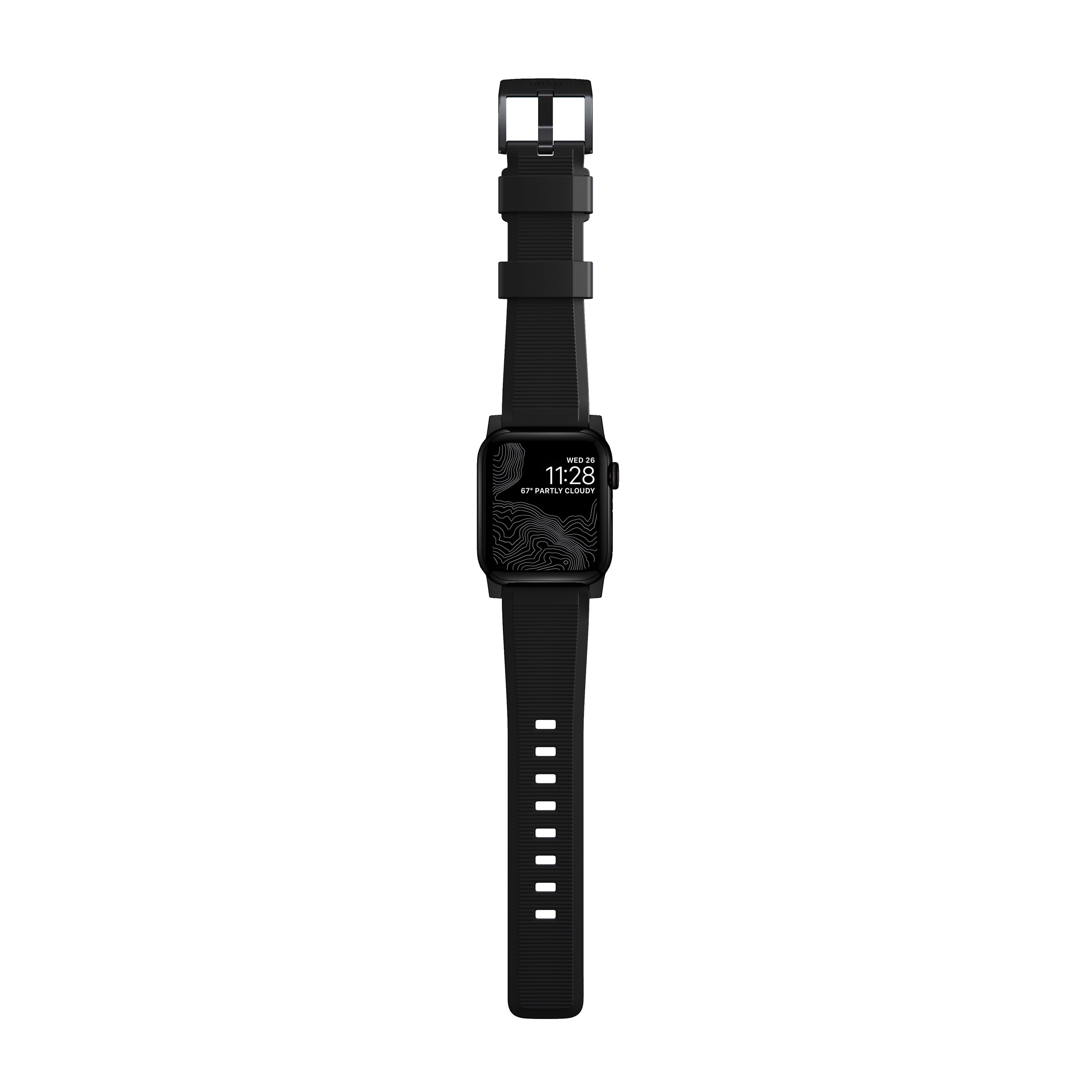 Apple Watch 41mm Series 7 Rugged Band Black (Black Hardware)