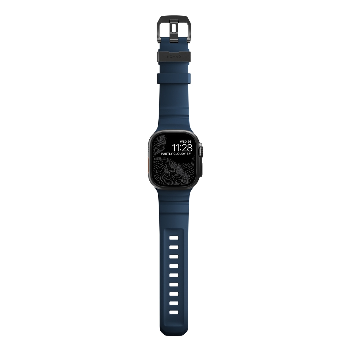 Apple Watch Series 10 46mm Rocky Point Band Atlantic (Black Hardware)