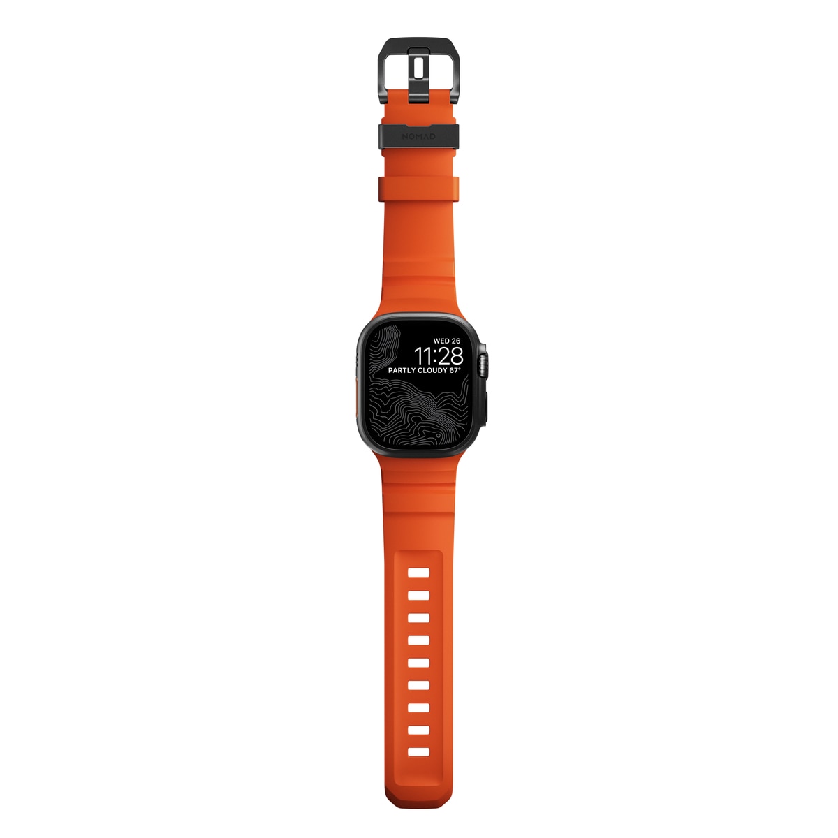 Apple Watch Series 9 45mm Rocky Point Band Magma (Black Hardware) - Limited edition