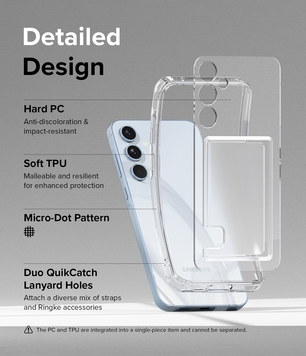 Fusion Card Case Samsung Galaxy A55 Clear