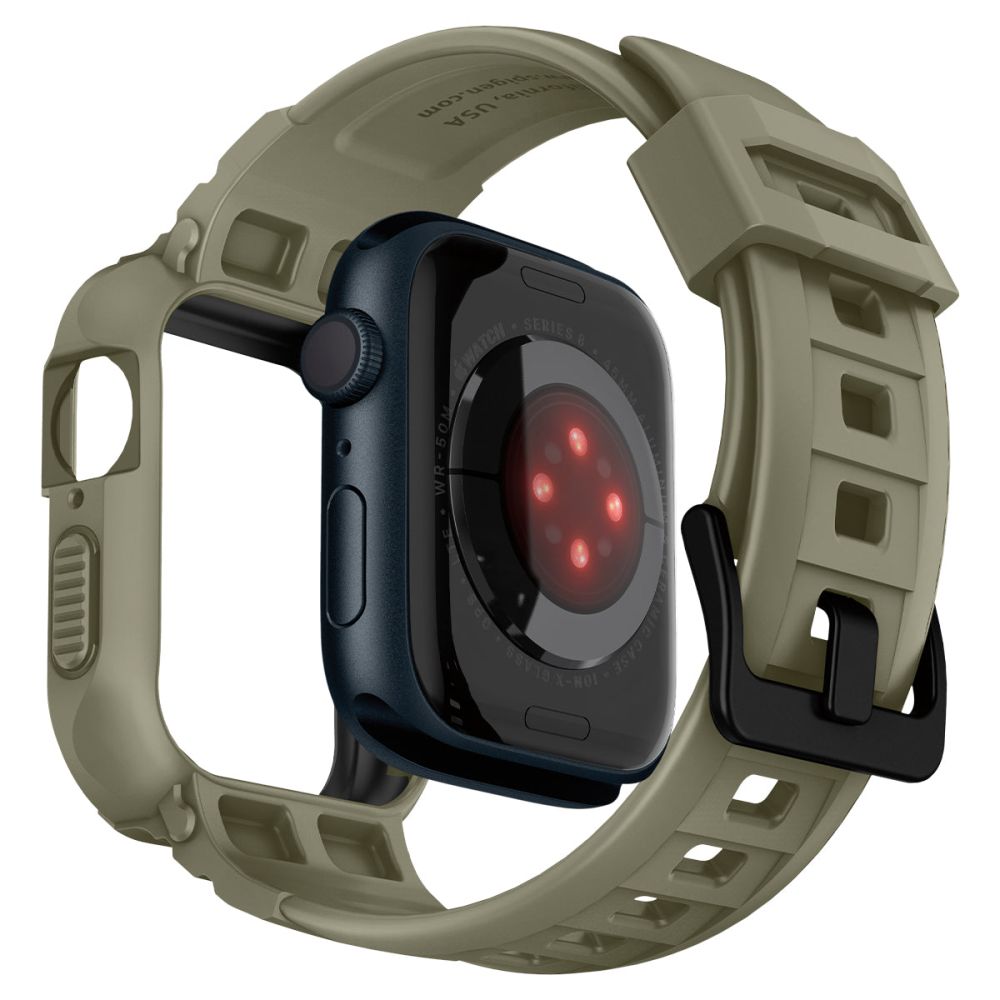 Apple Watch 44mm Case Rugged Armor Pro Vintage Khaki